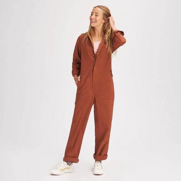 Stoic Stretch Utility Coveralls Jumpsuit Boiler Suit Brown